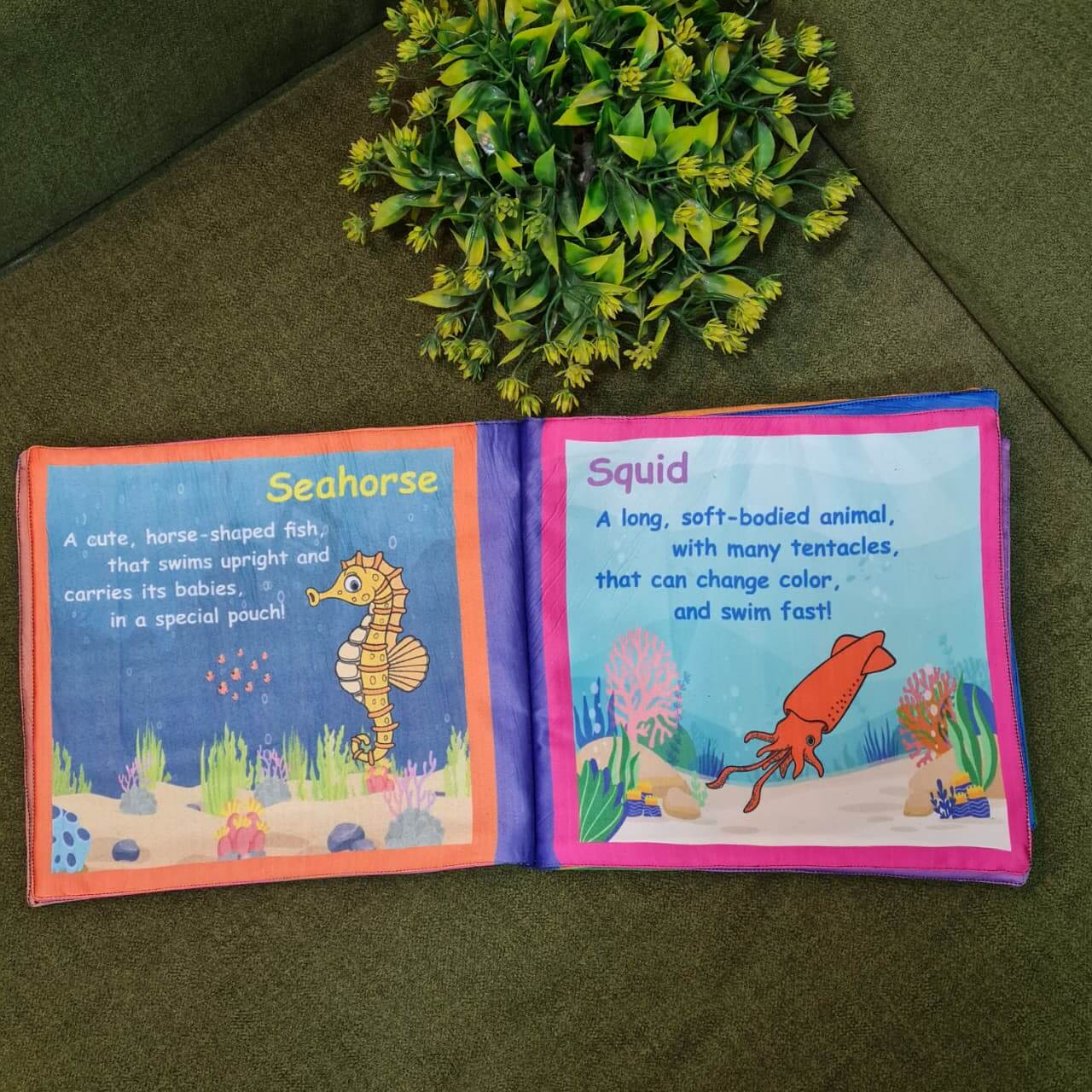 Introduce your little one to a world of fun learning with this colorful Learning toy for kids . Designed to be soft, safe, and interactive, this cloth book helps children learn new concepts while enjoying playtime.